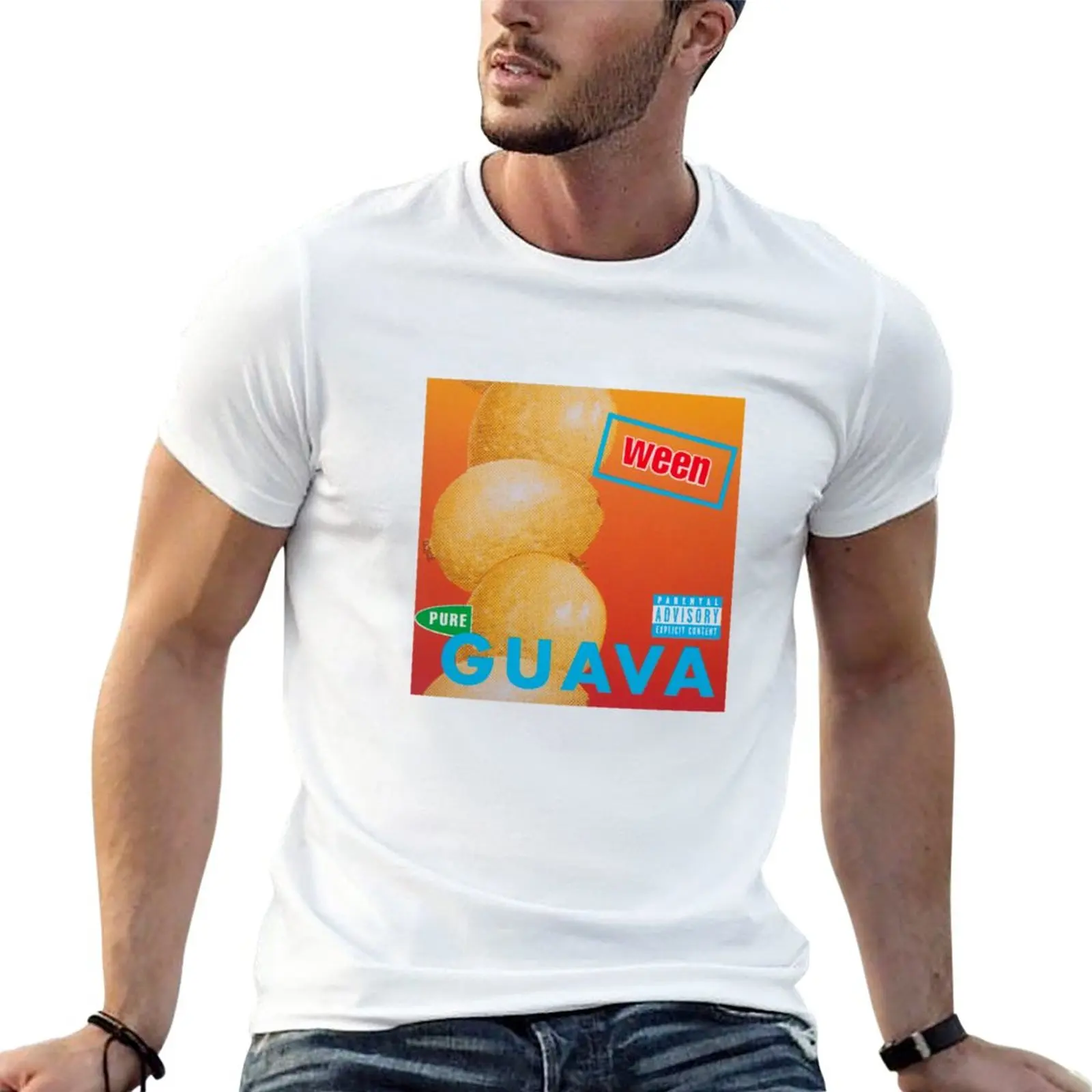 New Ween Pure Guava Lp Cover Art T-Shirt Anime Clothes Man Clothes Graphic T Shirt Magliette Alte Da Uomo