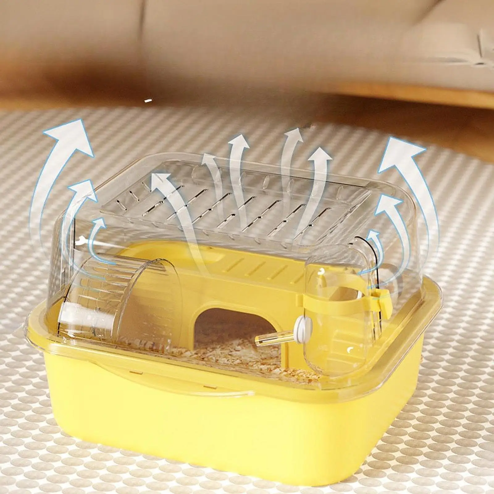 Large Hamster Cage Top Openable Double Layer Small Animal Habitat Cage for Bunny Mice Hedgehog Exercise Playing House