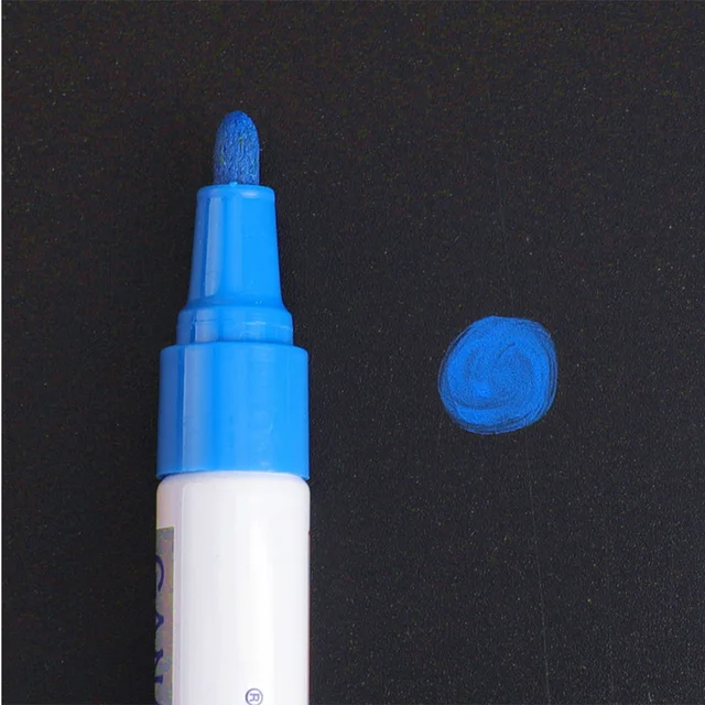 Paint Cleaner Car Wheel Tire Oily Painting Pen Auto Rubber Tyre Polishes Metal Permanent Marker Graffiti Touch Scratch Wet Wax Blue