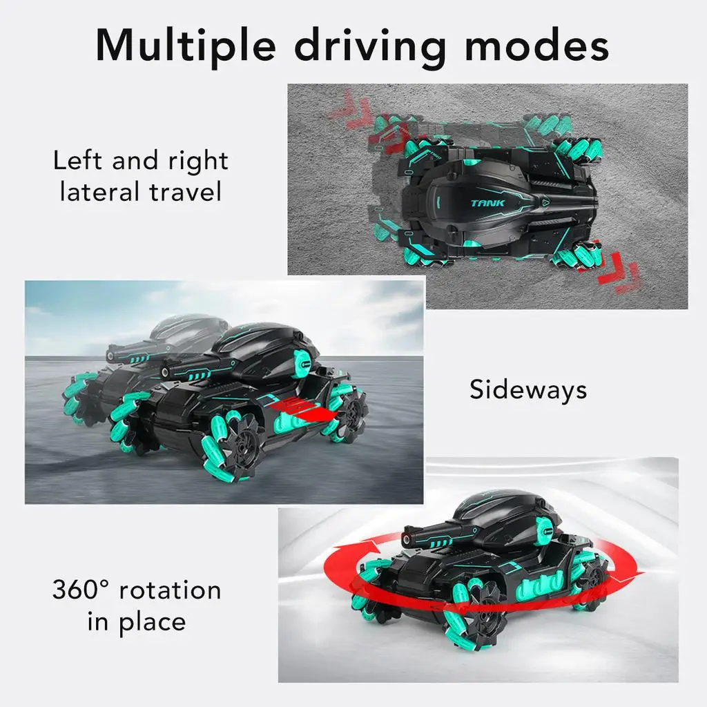 Remote Control Tank Remote Control Vehicle Rc Tank Toy 2.4G Radio Controlled Car 4WD Crawler Water Bomb War Tank Control Gestures Multiplayer RC Toy For Boy Kids Gift for remote control tank,remote control vehicle