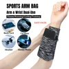 Zipper Running Bags Lightweight Wrist Wallet Pouch for Phone Key Card Sweatband Gym Fitness Sports Cycling Wristband Arm Bag 2