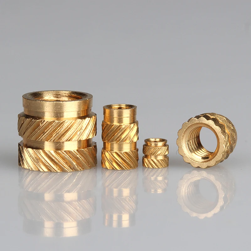 M2 M2.5 M3 M4 M5 M6 Brass Hot Melt Insert Knurled Nut Thread Heat Molding SL-type Double Twill Injection Embedded Nut 3D Printer