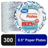 veryday Disposable Paper Plates, 8.5", 300 Count