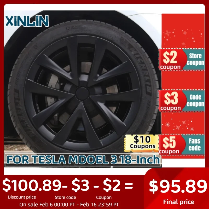 4 Pezzi Tappo Ruota Da 18 Pollici Per Tesla Model 3 Copriruota Prestazioni Di Ricambio Tappo Mozzo Ruota Accessori Copertura Completa Cerchio 2020-202