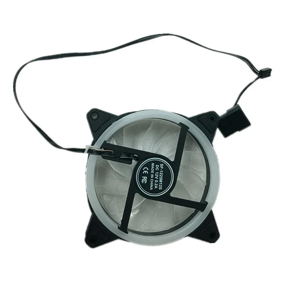 Newest 120mm PC Computer Case Fan Cooler Adjustable Fans Speed Led 12cm Mute Ventilador Colored Lamp Mute Cool RGB Cooling