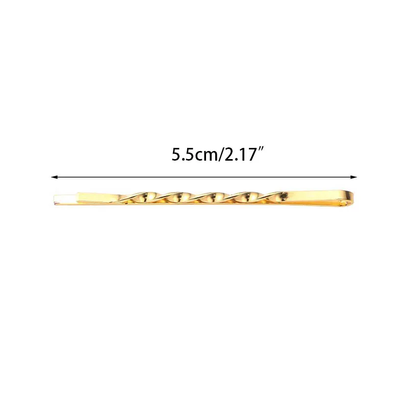 10개/세트 여성용 헤어핀, 여자아이용 골드 메탈 헤어그립, 헤어 액세서리, 머리 장식, 헤어핀