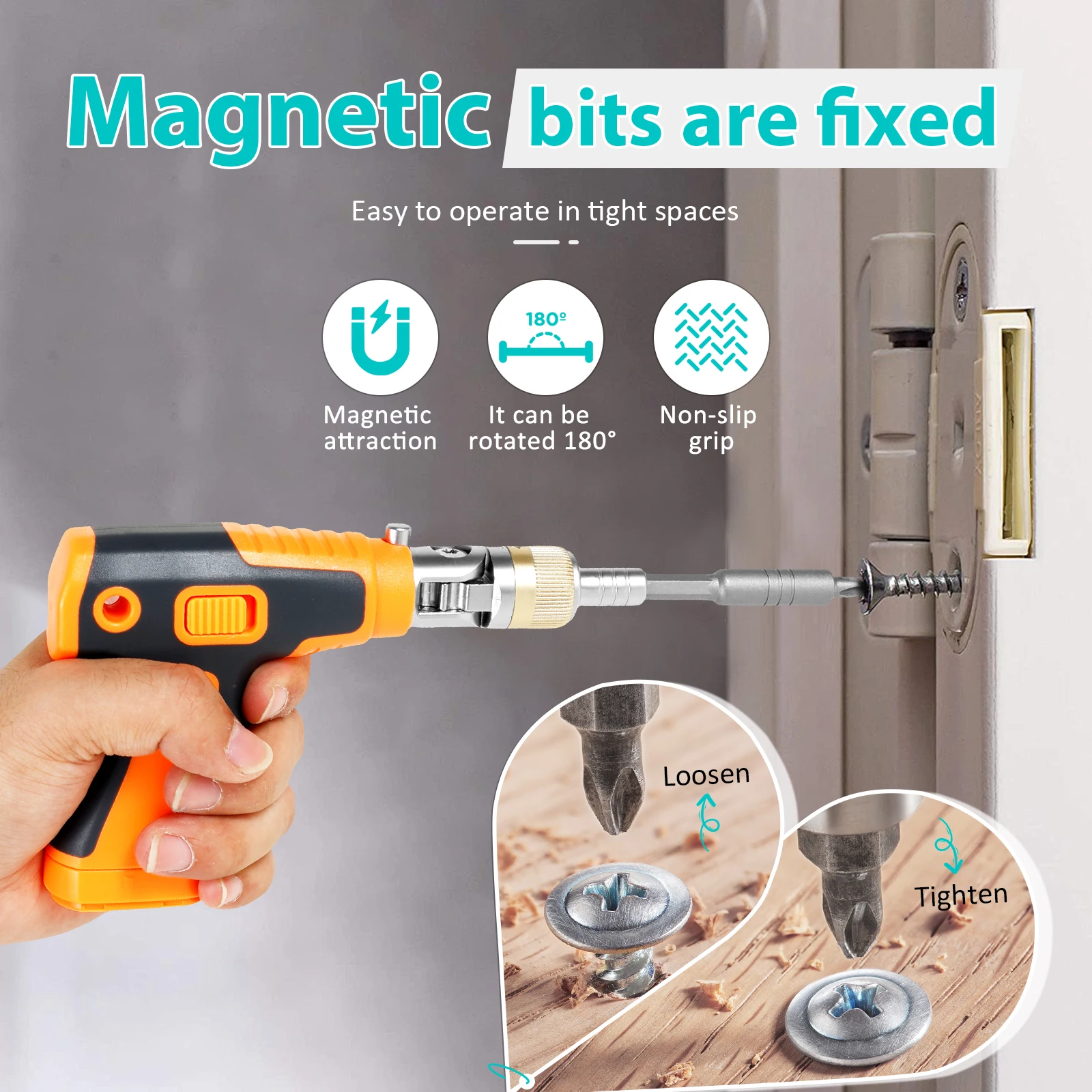 16-in-1 Multi Screwdriver Set Bit Holder Ratchet Screwdriver 1/4 Auto Repair Screwdriver Ratchet Wrench Electric Car Repair Tool