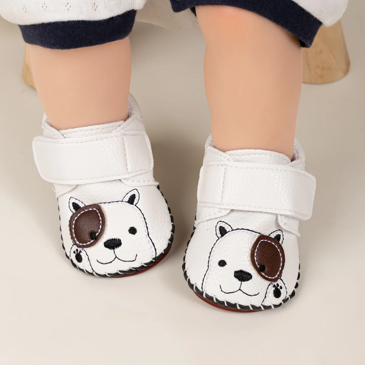 Nette Cartoon Baby Junge Mädchen Leder Casual Sneaker Exquisite Blume Herz Gestreiften Erste Wanderer Gummi Weiche Anti-slip Flache sohle – Detail 20