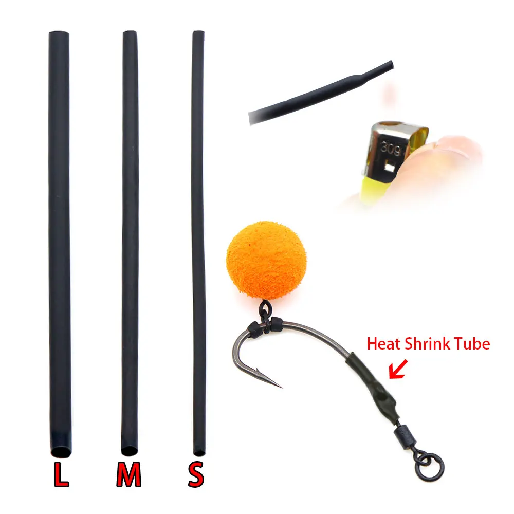 30pcsCarpFishingAccessoriesFishingHookLineAlignerSleeveHeatShrinkableTubesRonnie