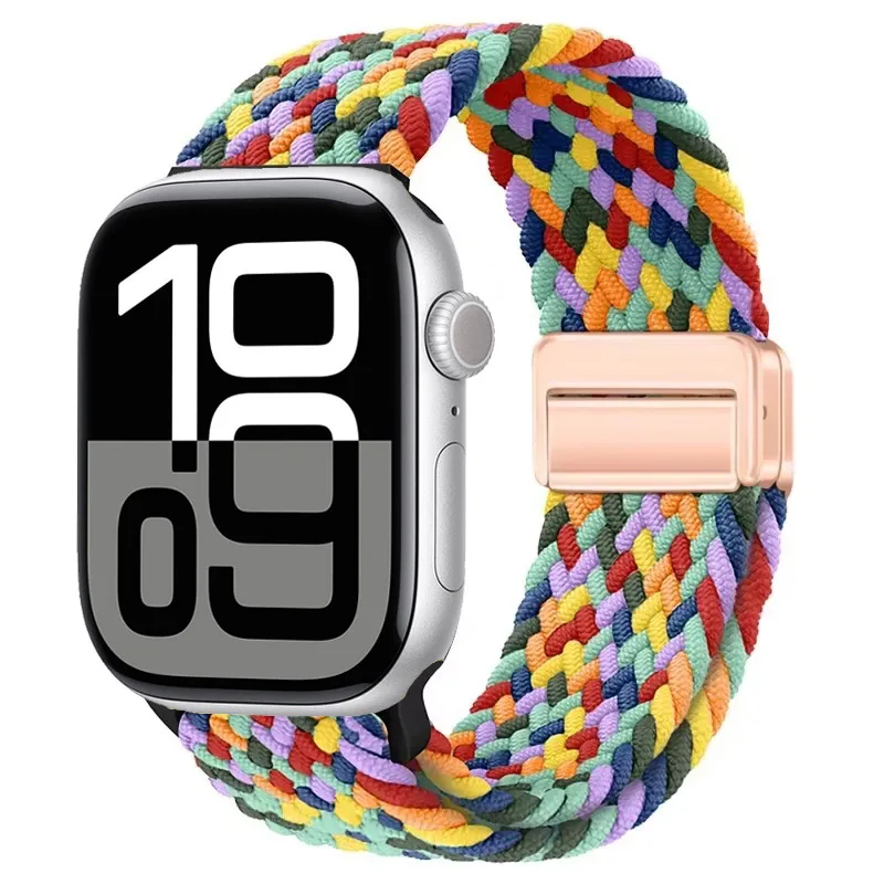 Nylon Braided Magnetic Strap for Apple Watch - Comfortable and Stylish Design