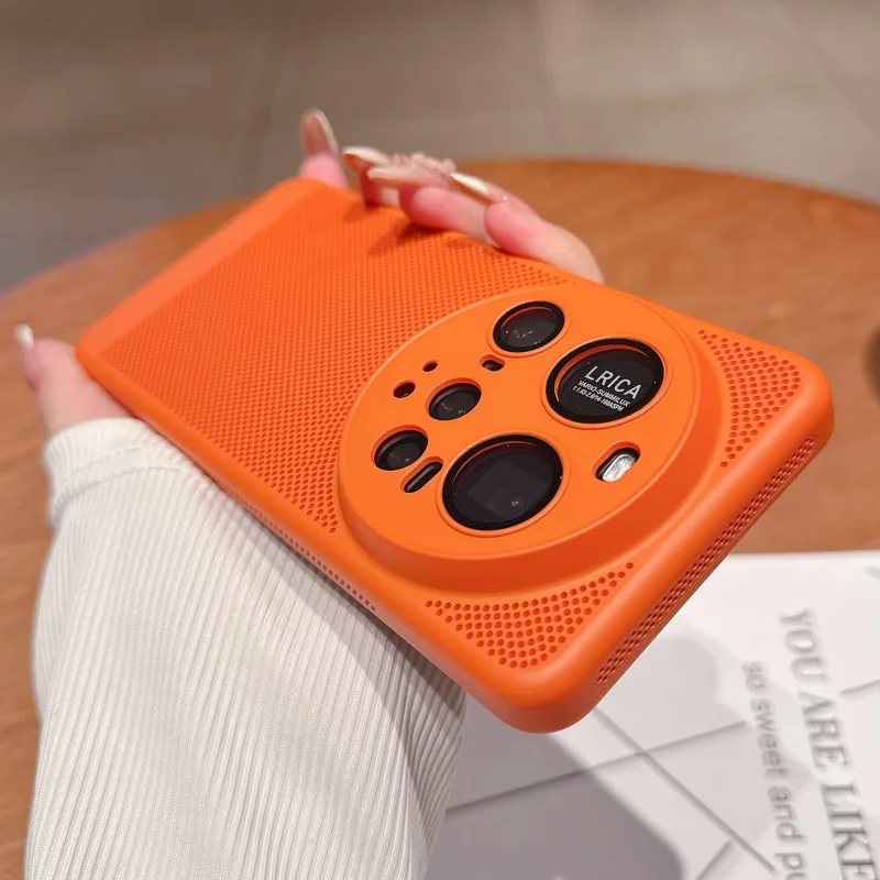 Luxury Ultra-Thin Matte Cooling Case with Heat Dissipation Grid and Breathable Mesh Cover