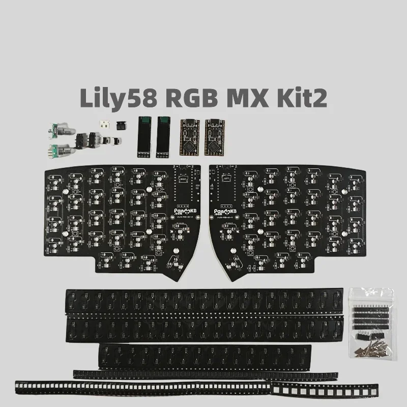Lily58 ワイヤレス分割キーボードキットカスタム人間工学に基づいた