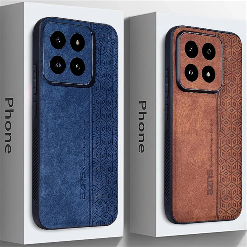 Luxury Leather Business Phone Case - Sleek Protective Back Cover
