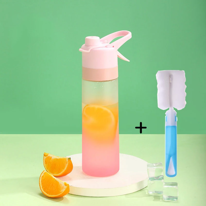 Portable Sports Spray Bottle Clear Water Bottle Bpa Free Tool, For School Gym Travel For Girls Boys 500Ml