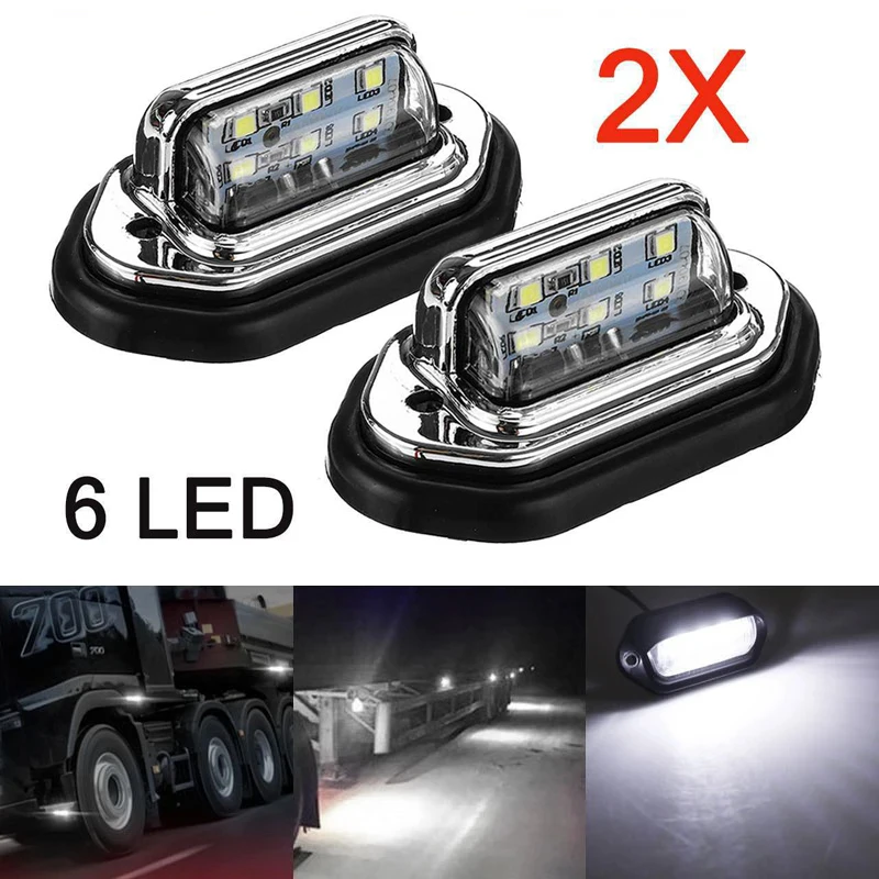 NON-SQUARE Full LED License Plate Light Tag Light For 2003-2018 Dodge