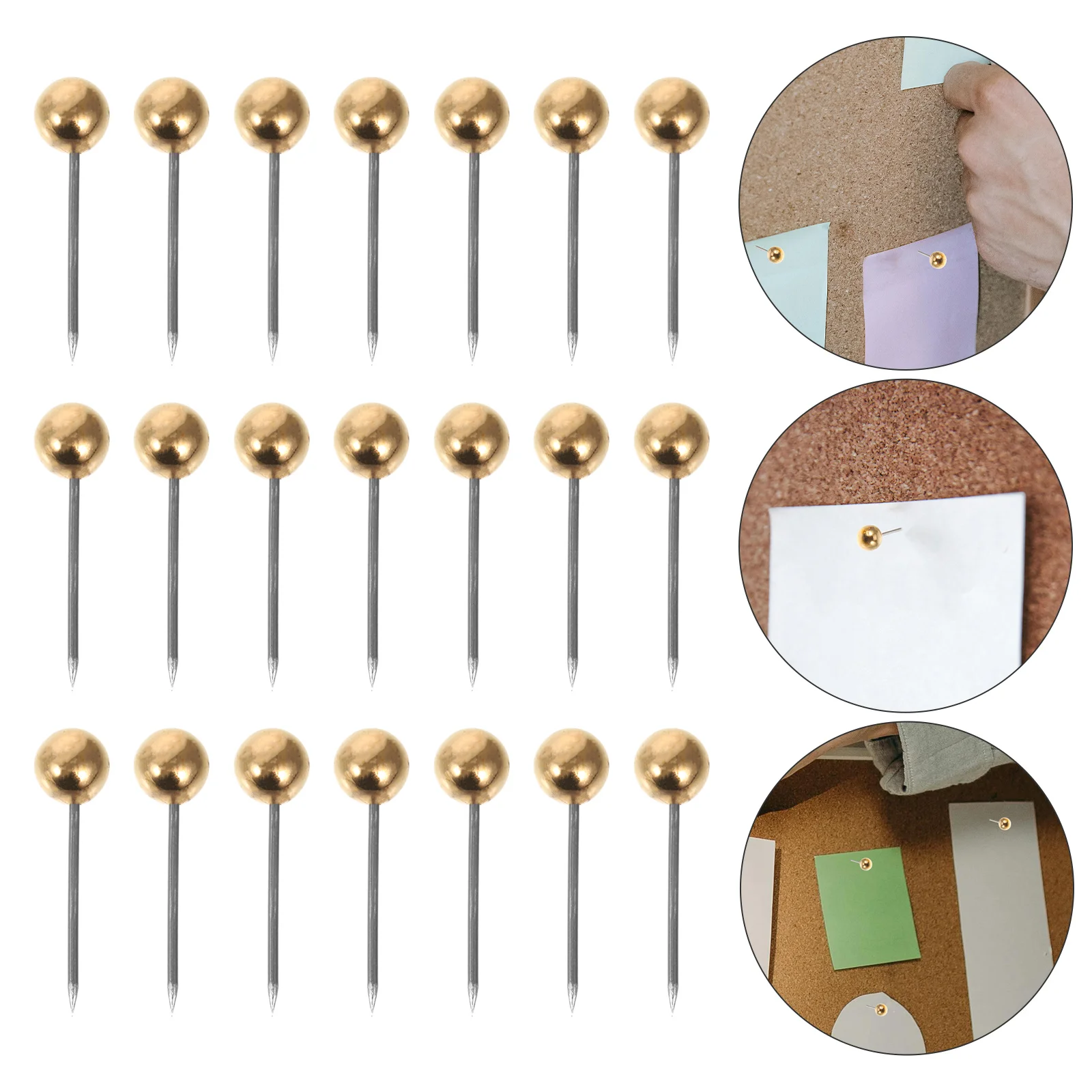 Flag Push Pins Map for Gold Decor Cork Board The Sign Thumbtack Tacks Pegboard 400 PCS