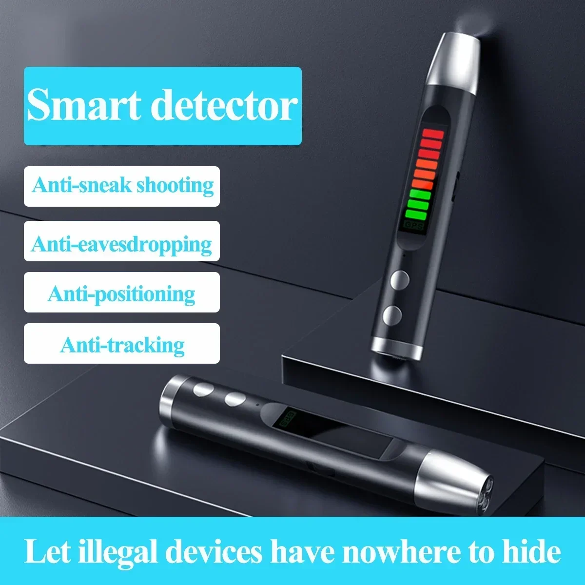 Mini Bug Magnetic/Wifi Wireless Pinhole Spy Camera DetectorGPS GSM Signal Finder Anti-Hidden Camera/GPS Tracker Position Detect
