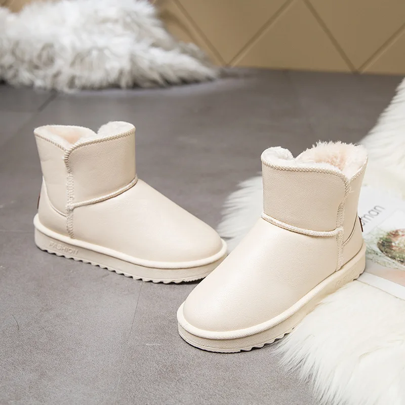 Large Size Women's Boots Snow Boots Women New Fashion Winter Low-tube Warmth Women's Cotton Shoes Short Women