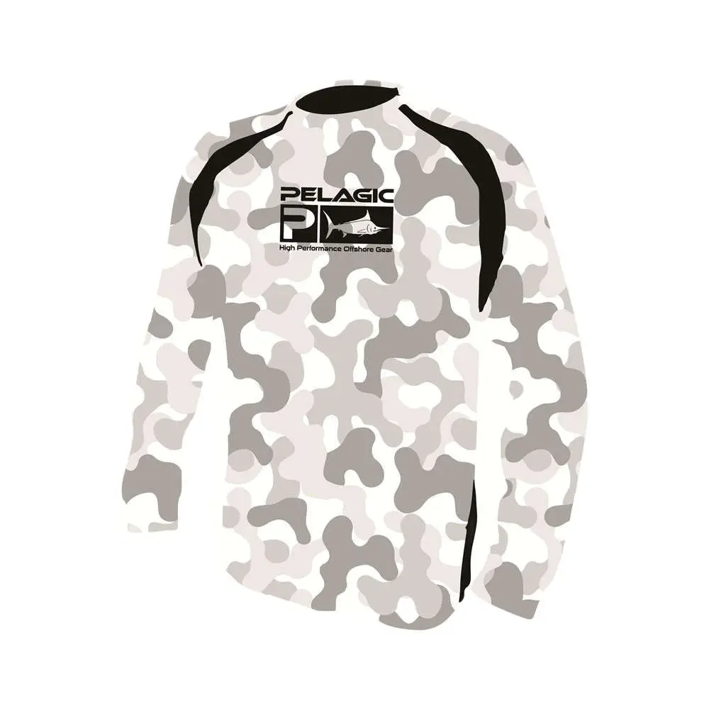 

Pelagic Gear Fishing Shirts Long Sleeve Sun Dresses Uv Protection Jersey Camouflage Breathable Angling Clothing Camisa Pesca