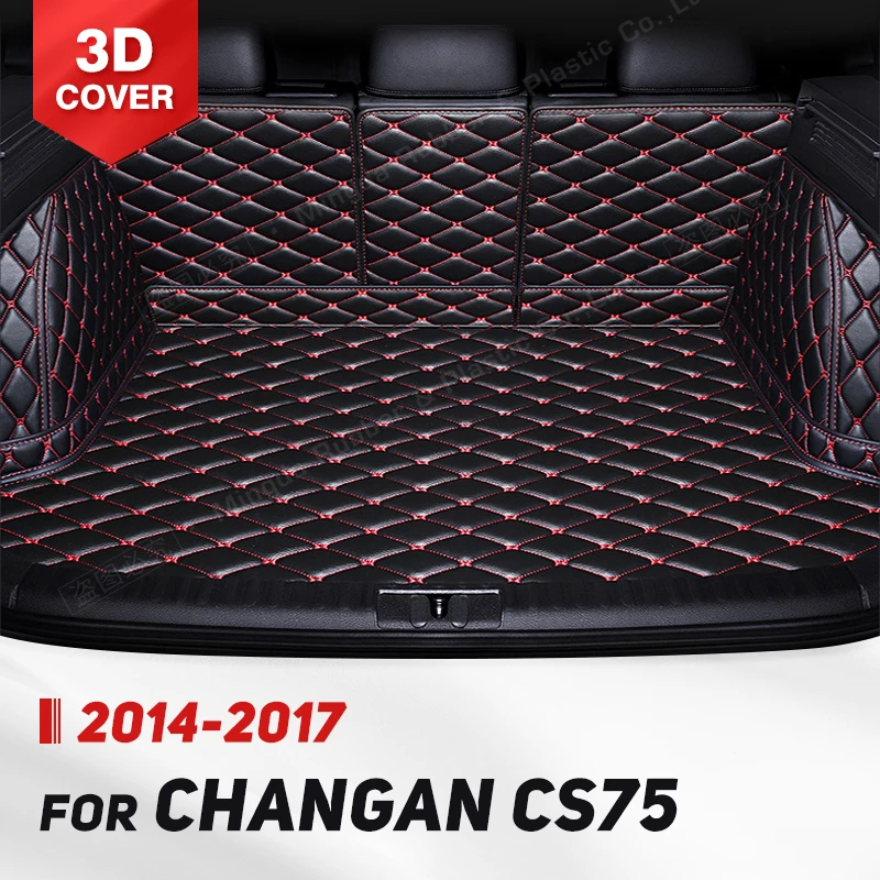 

Auto Full Coverage Trunk Mat For Changan CS75 2014-2017 16 15 Car Boot Cover Pad Cargo Liner Interior Protector Accessories