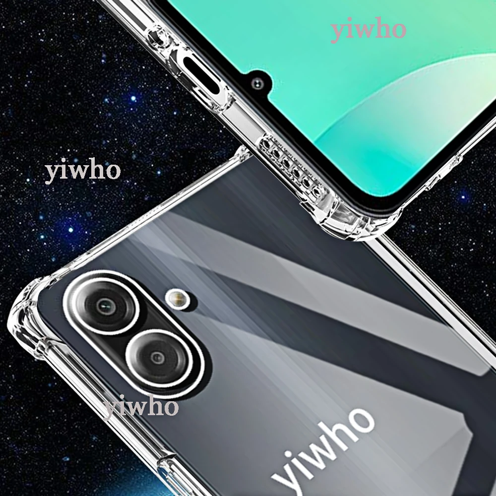 Clear Protective Soft TPU Phone Case - Transparent Full Shell with Camera Protection