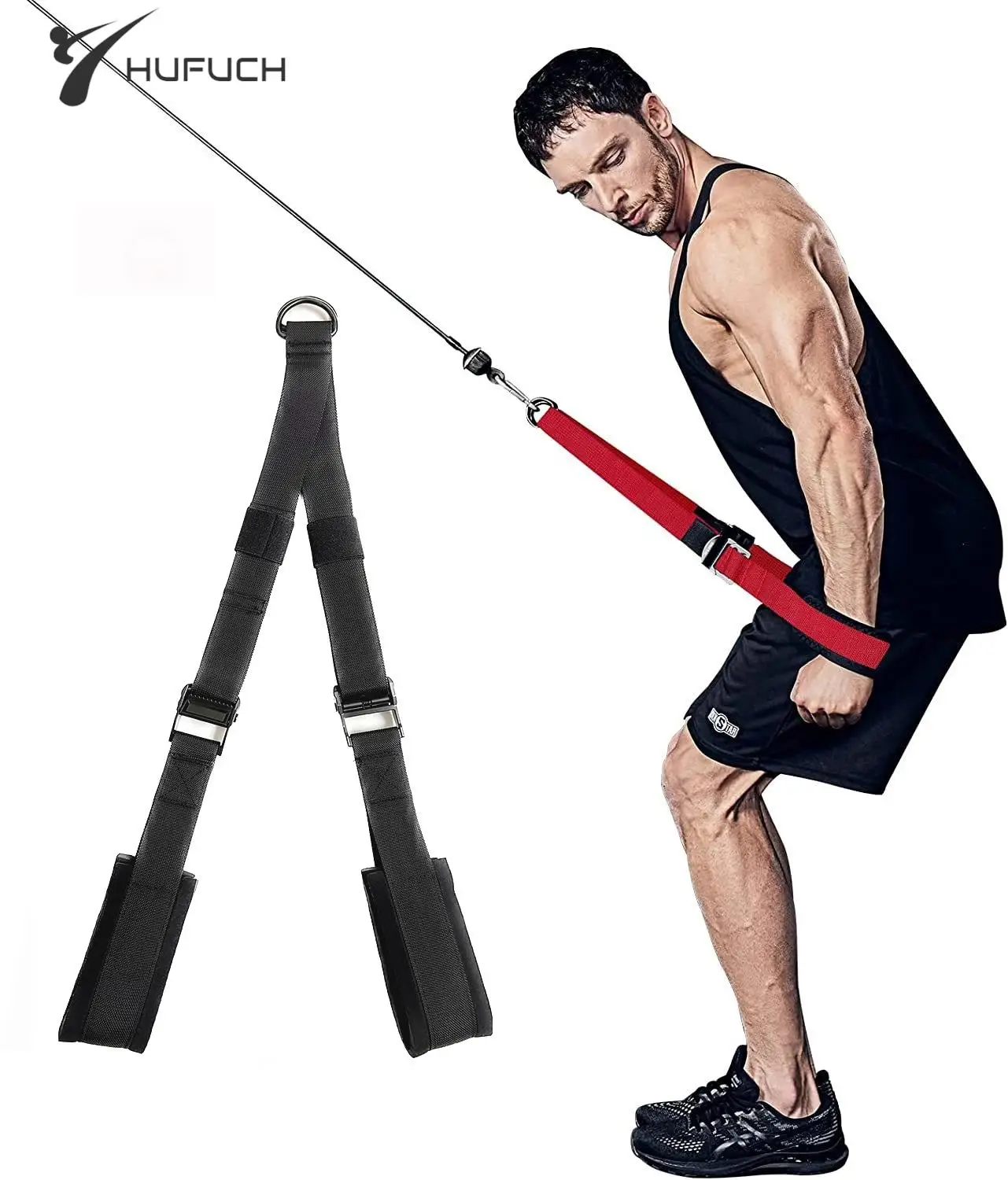 HeavyFitnessDutyArmBicepsTricepsRopeStrapWeightLifting