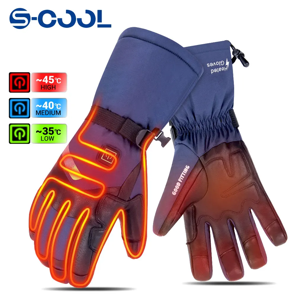 WaterproofHeatedGlovesSkiingMotorcycleHeatingUSBHandWarmer