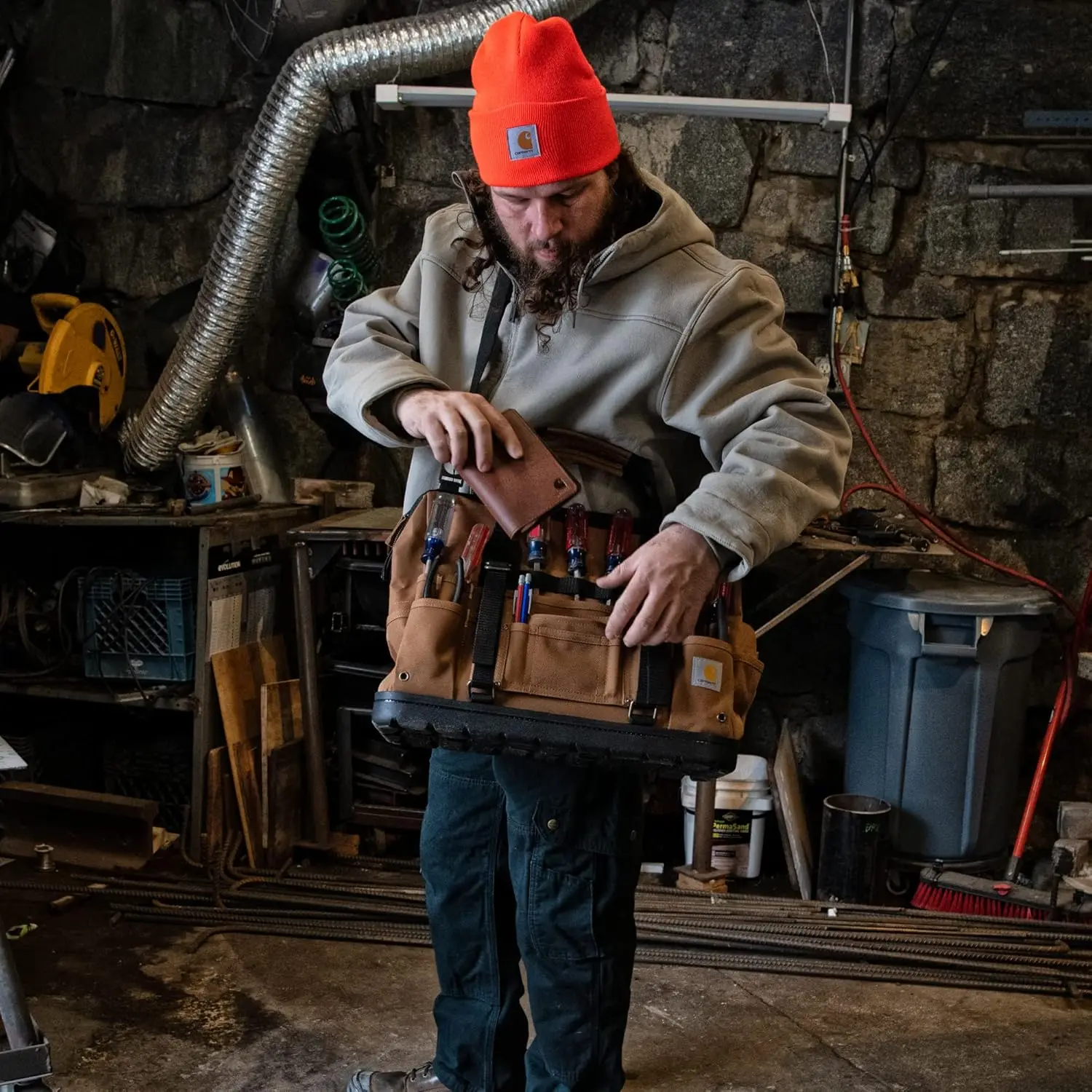 Legacy Tool Bag 18-Inch w/ Molded Base, Carhartt Brown 6