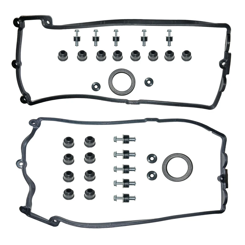 밸브 커버 개스킷 세트, L + R, BMW E65 E66 E67 E60 E61 E63 E64 E53 E70 48I 11127513194 11127513195