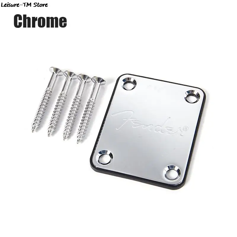 Chrome Electric Guitar Neck Plate Fix TL Electric Guitar Neck Joint Board