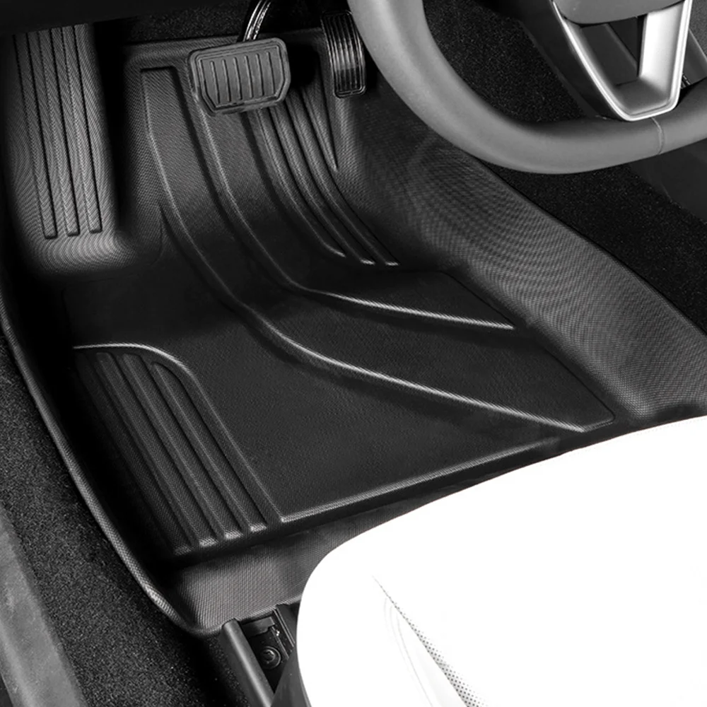 All Inclusive TPE Floor Mats All Weather Rear Trunk Storage Mat Anti slip Pads Waterproof Accessories for Tesla Model 3 Highland