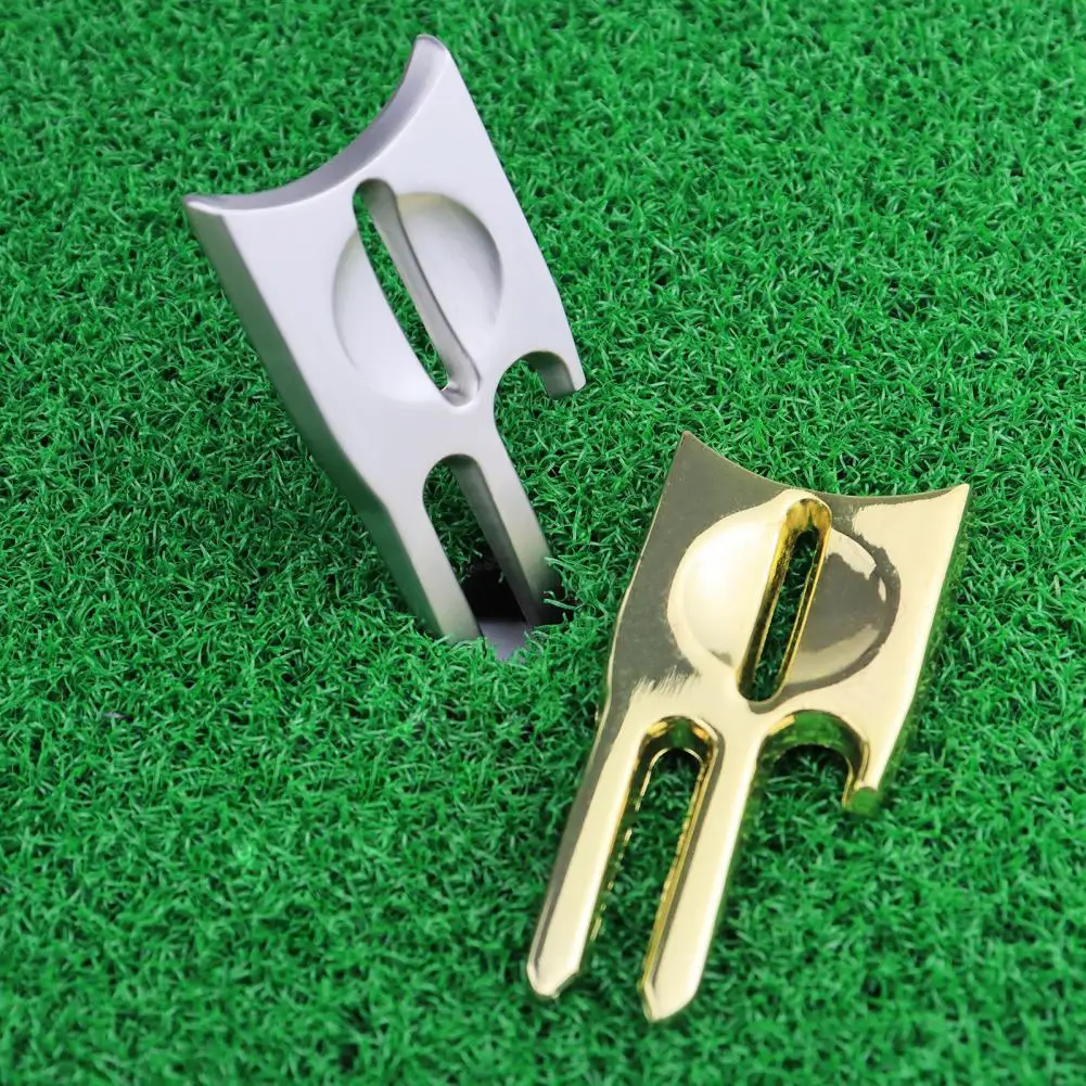 

Golf Training Aids Compact Golf Fork Divot Tools With Ball Marker Training Aid For Golf Course