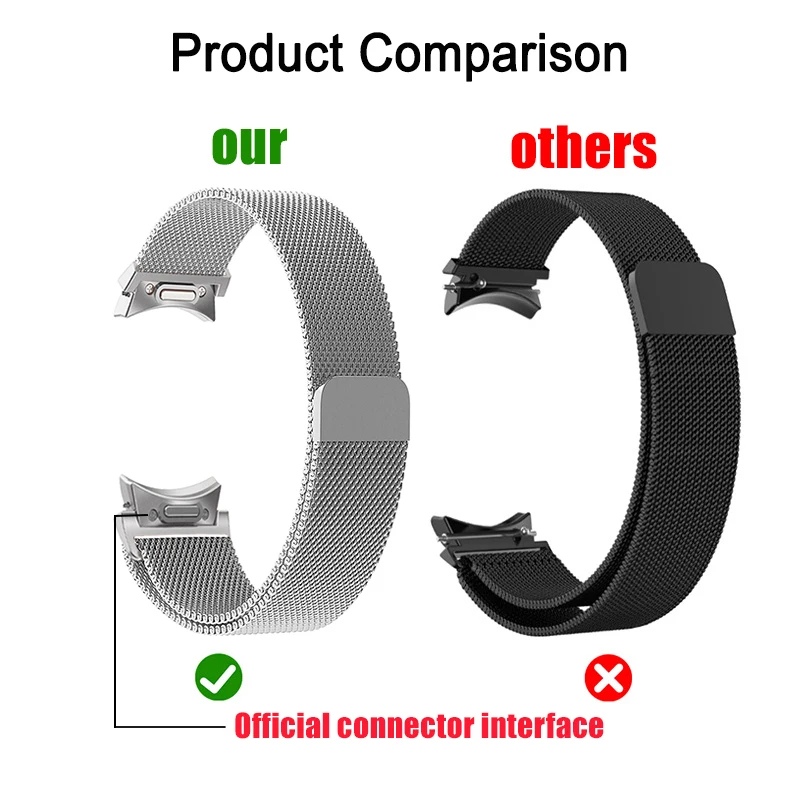 Elegant 20mm Milanese Loop Bracelet Strap