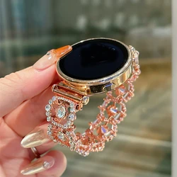 Bracciale elastico in metallo con diamanti di lusso brillante