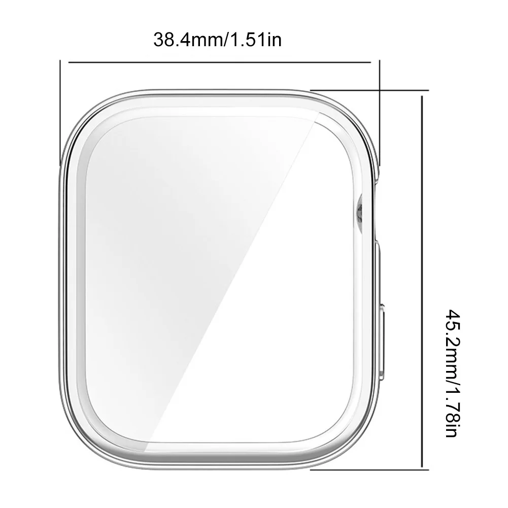 TPU Soft All-Around Protective Smart Watch Case and Screen Protector