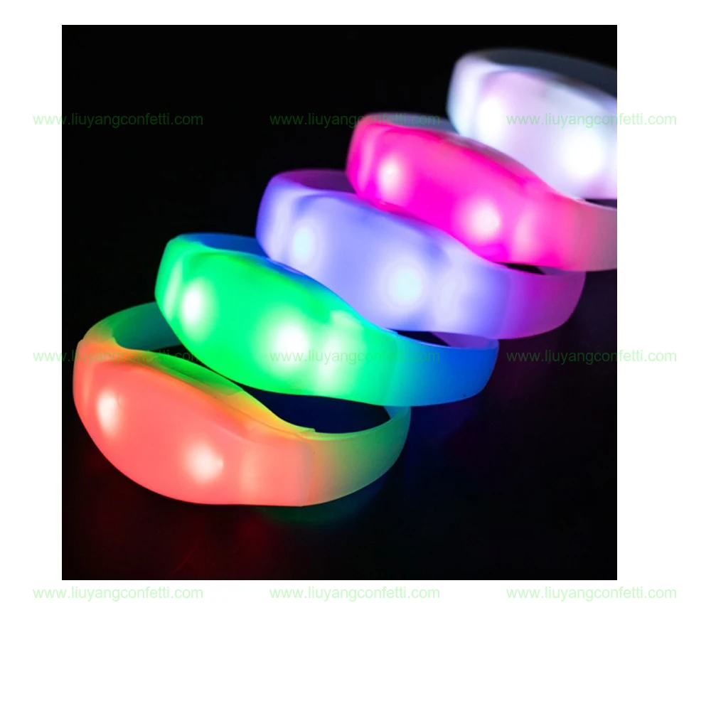 Lot De 36 Bracelets à LED à Activation Sonore Jaune Avec Contrôle Vocal Lumineux Pour Adultes Et Enfants - Pour Fête D'hommes Et Femmes - Accessoires De Rave Musicale - Bracelets à