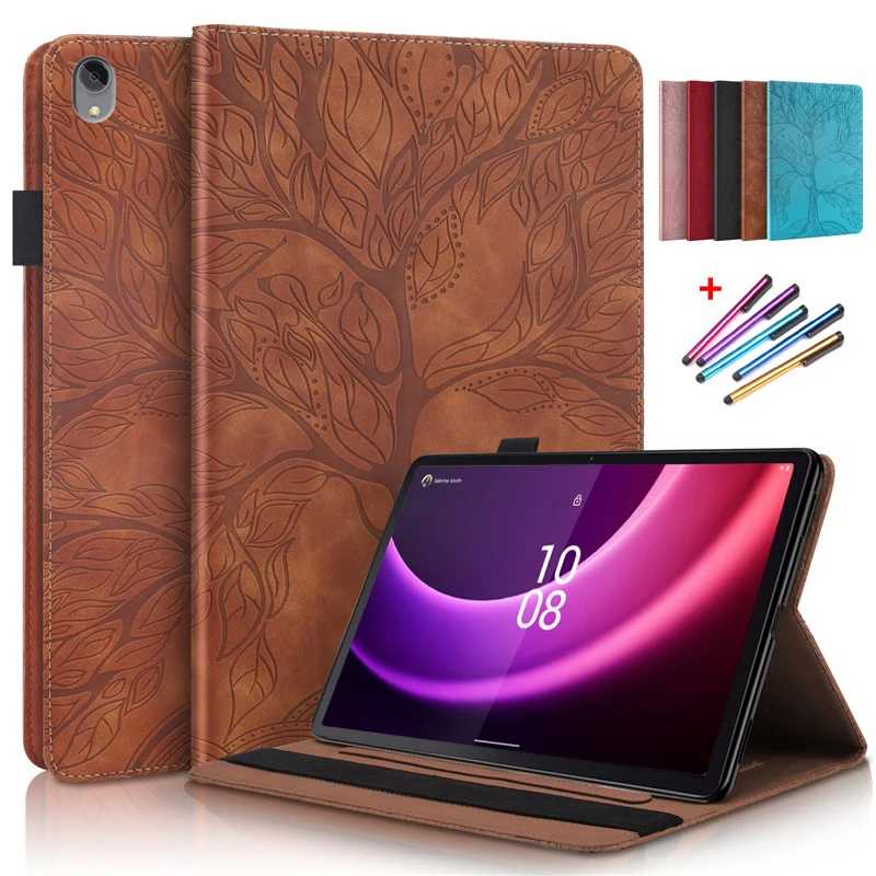 Per Lenovo Tab P11 Gen 2 Custodia Tb350 Emboss Tree Leather Flip Cover Per Lenovo Tab P11 2Nd Gen / Xiaoxin Pad Plus 2023 Case 11.5"