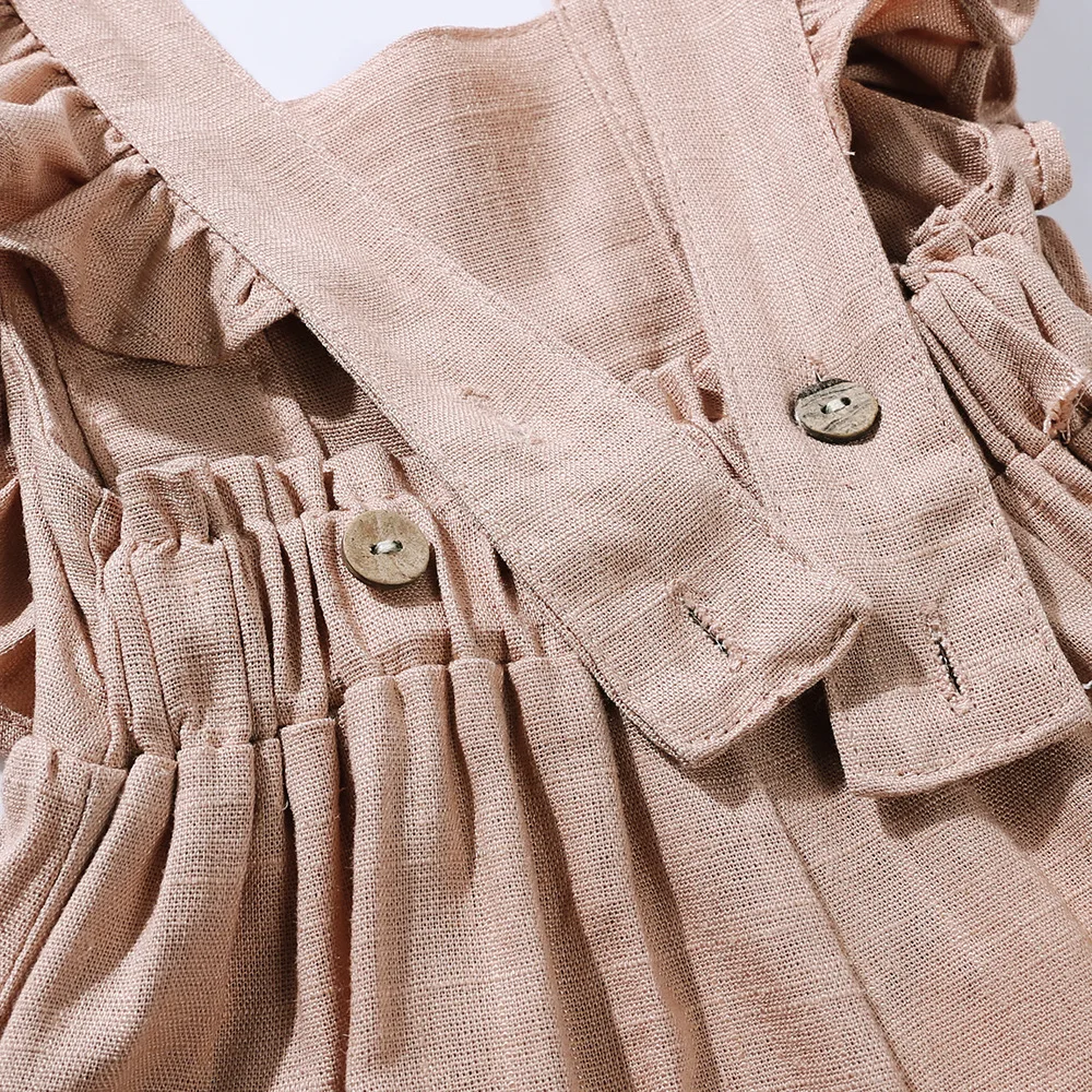 Breathable Linen Baby Rompers Jumpsuits for Summer