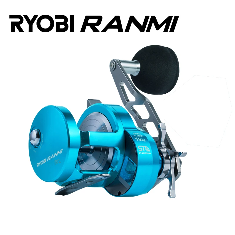 2021 RYOBI RANMI Slow Jigging Wheel Max Drag 16KG 8+1BB Metal Boat