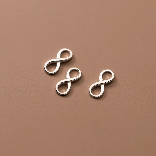 Connecteurs de bijoux en argent Sterling 925, simples, breloques de 12mm S925, connexion