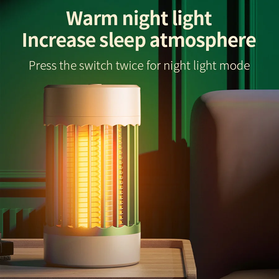New Electric Shock Mosquito Killer Lamp UV Light USB Anti Mosquito Trap For Bedroom Outdoor Camping Use Kills Moths Wasps Gnats