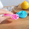 Household Telescopic Funnel Kitchen Packaging High Temperature Resistant Funnel Mini Folding Funnel Kitchen Tools 4 Colors 1 Pac 3