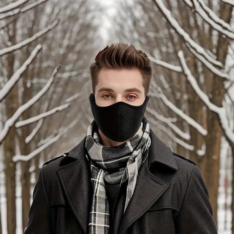 Winter Warm Face Mask Windproof Thickened Breathable Ear Protection Ski Mask Thermal Motorcycle Bicycle Outdoor Sport Mask
