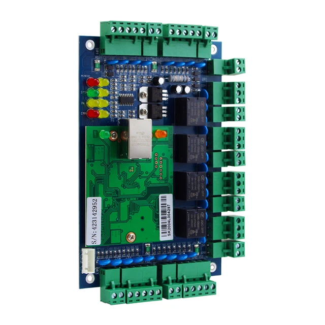 double doorWG32-bit controller multi door access control machine connected to WG card readernetwor TCP networking control board 2