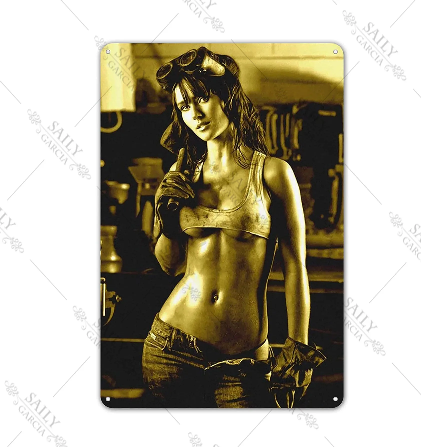 

Sexy Pin Up Girl Metal Tin Sign Posters Vintage Art Garage Man Cave Metal Print Plates Pub Bar Sign Metal Wall Decor Tin Plaques