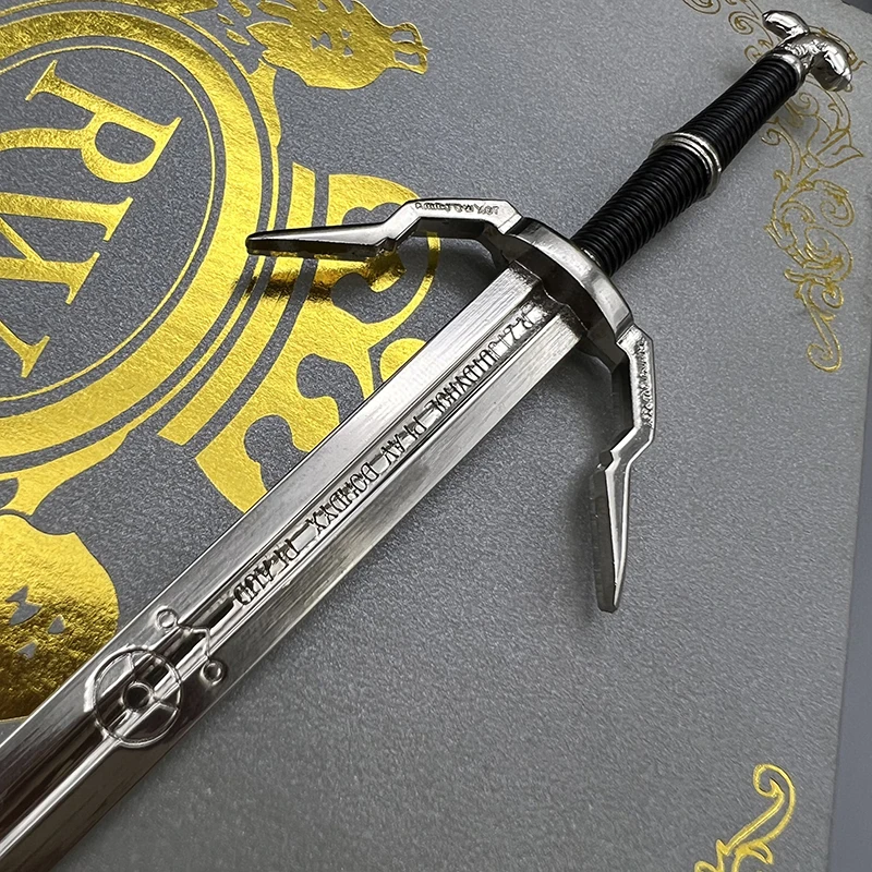 Silver Sword Ornament - The Witcher Wild Hunt Medieval Metal Craft Collection