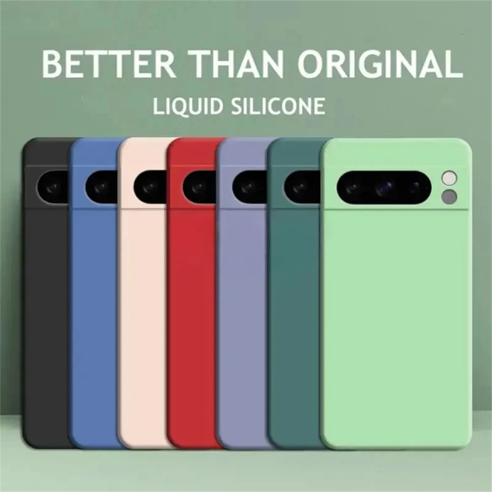 Shockproof Liquid Silicone Phone Case with Camera Protection