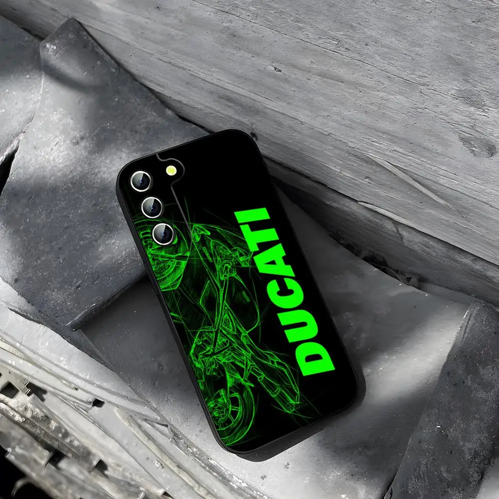 Motorcycle-Themed Durable Phone Case with Ducati Design