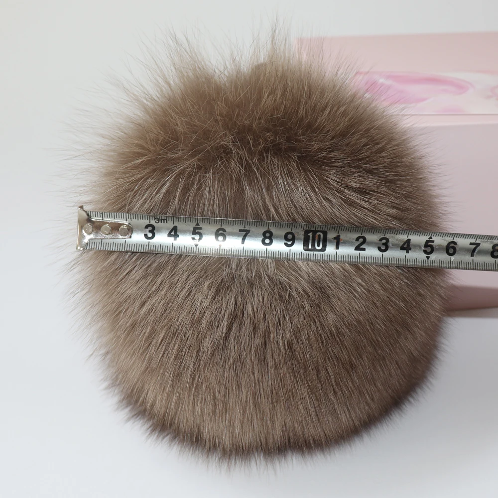 Warm Earmuffs Fur Earmuffs New Winter Women Luxury Real Fox Fur Earmuffs Natural Warm Fox Fur Earmuff Cute Oversized Fluffy Genuine Earmuffs