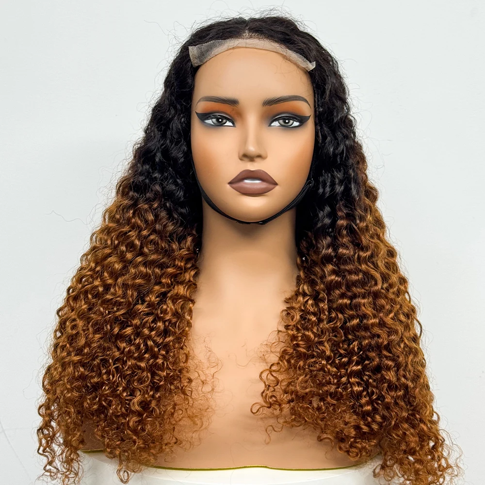 Water Wave Curly 5x5 Transparent Lace Human Hair Wigs 250% Density 12A Colored Curly Wavy Human Hair for Black Women